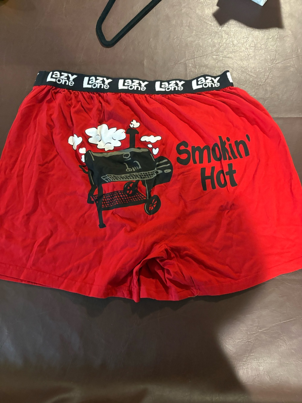 💥Buy 2 Get 1 Free💥 Lazy One Men's Red 'Smokin' Hot' Graphic Boxer Shorts